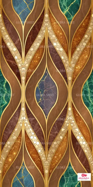 GloraSheet GS01BB0010 – Marble design with luxury golden texture