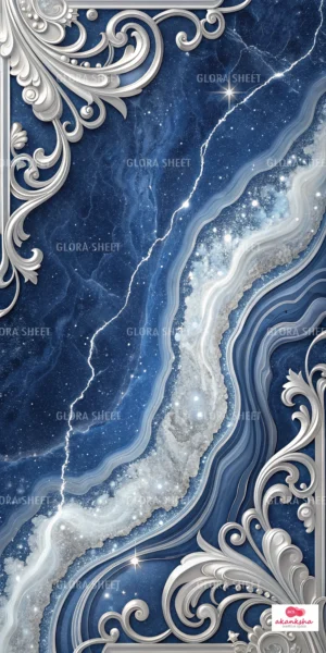 GloraSheet GS01BB004 – Marble design with luxury golden texture