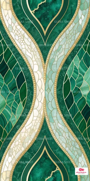 GloraSheet GS01BB009 – Marble design with luxury golden texture