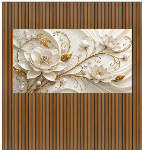 HORIZONTAL FLOWER GLORA SHEET WITH FLUDED